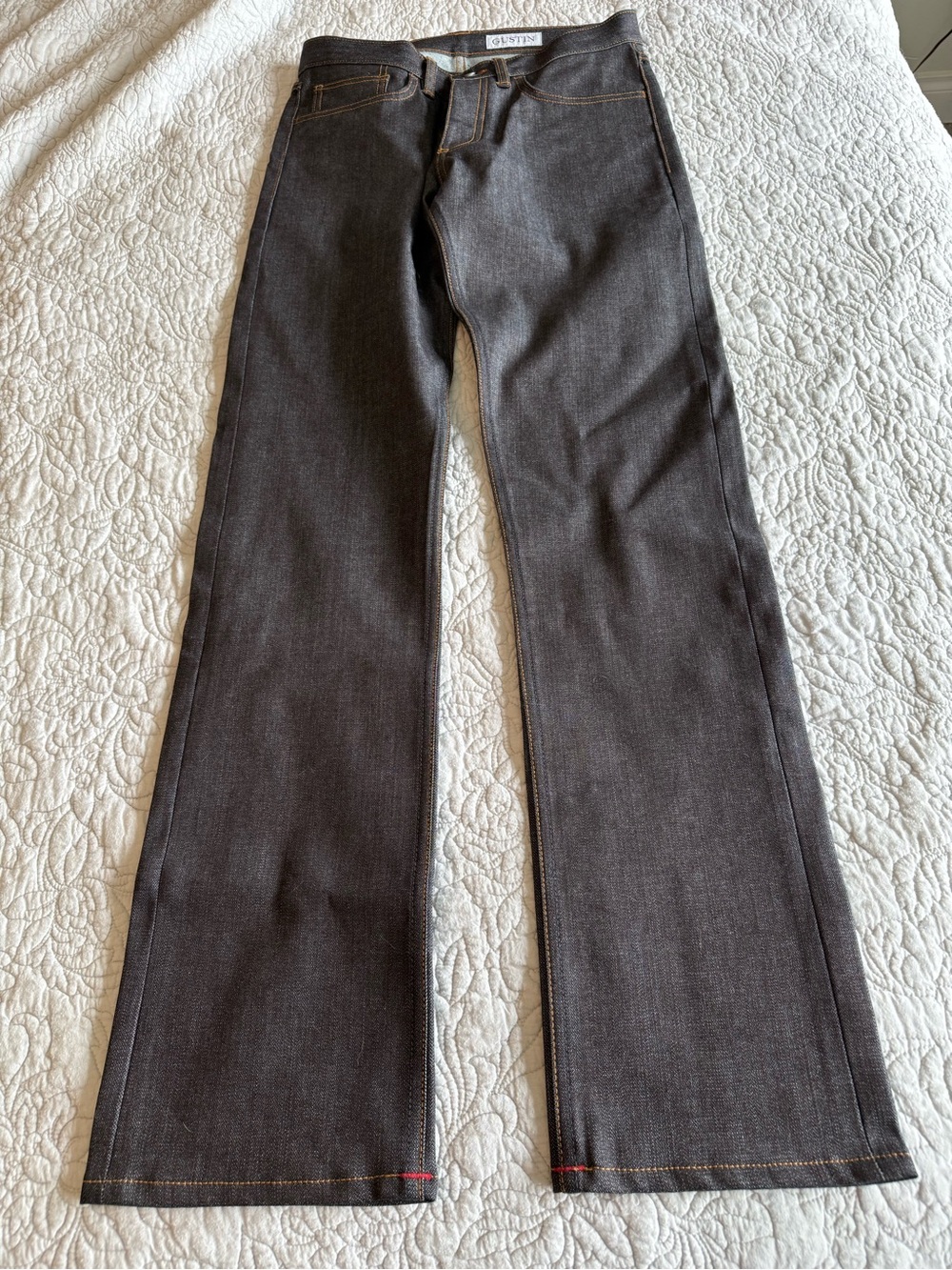 Gustin Men’s Dark Wash Straight-Leg Jeans